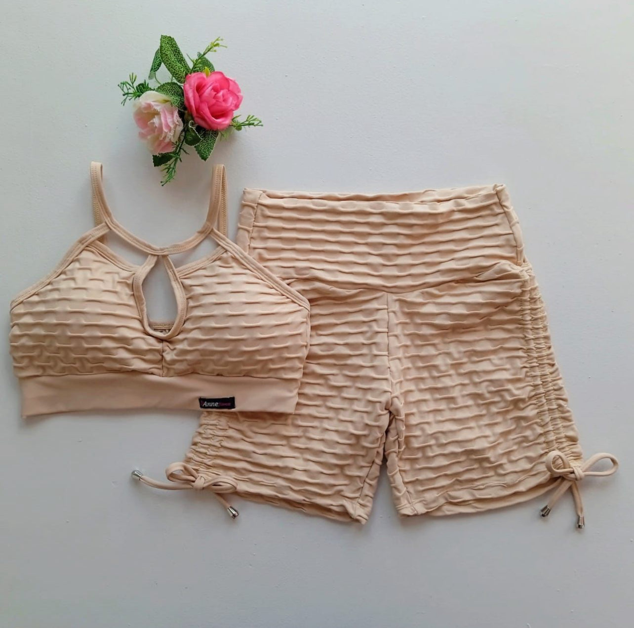 Cream Short Set